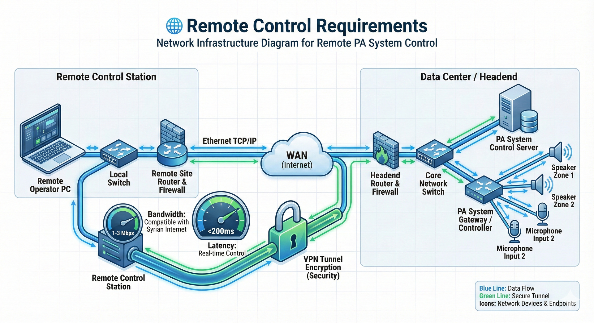 Professional Conference Table Microphone Setup Diagram